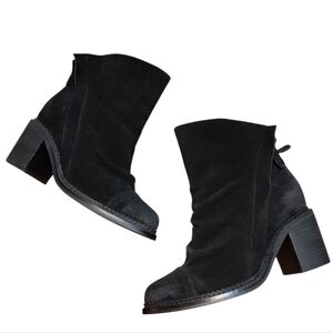 Sbicca Black Suede Ankle Boots Women's Size 7 Black Booties